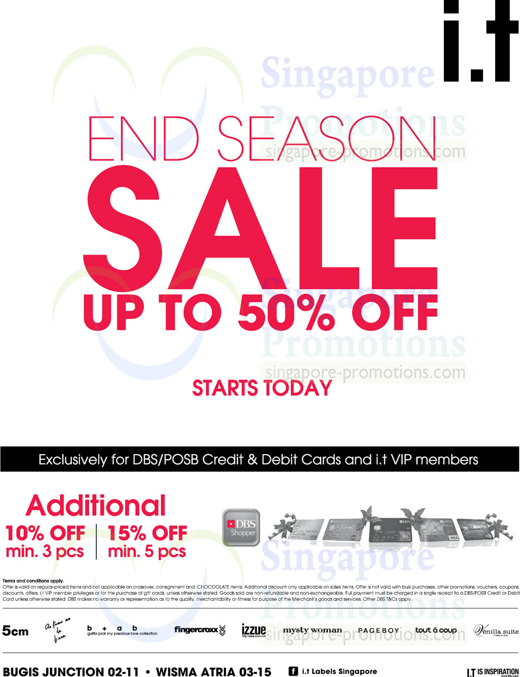 Featured image for i.t. End of Season SALE (Further Reductions) 19 Dec 2013