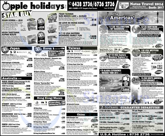 27 Feb Apple Holidays Japan, Australia, Korea, Taiwan, Hong Kong, Macau, China, America