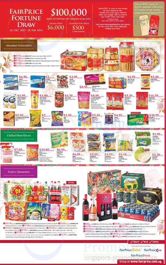 8 Jan Abundant Delectables, Chilled Must Haves, Festive Quenchers, Oreo, Van houten, Fairprice, Oreo, Brands