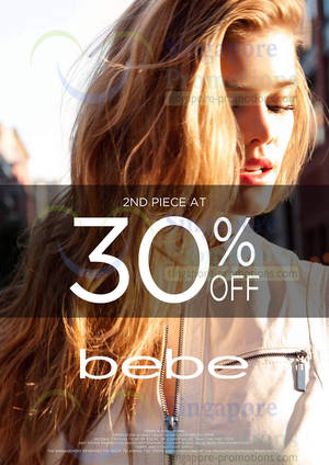 Featured image for Bebe 30% OFF 2nd Piece Promo 27 – 30 Jan 2014