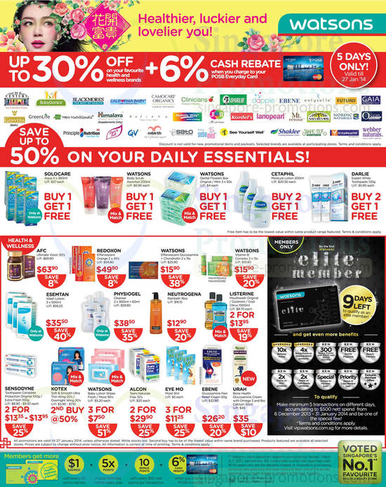 Buy 1 Get 1 Free, Health n Wellness, Solocare, Cetaphil, Redoxon, AFC, Physiogel, Neutrogena, Urah, Ebene, Eye Mo, Alcon