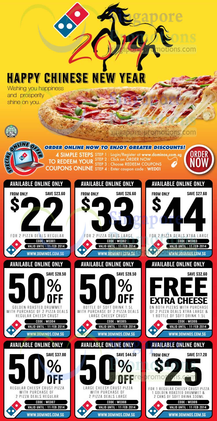 delivery dominos coupon
