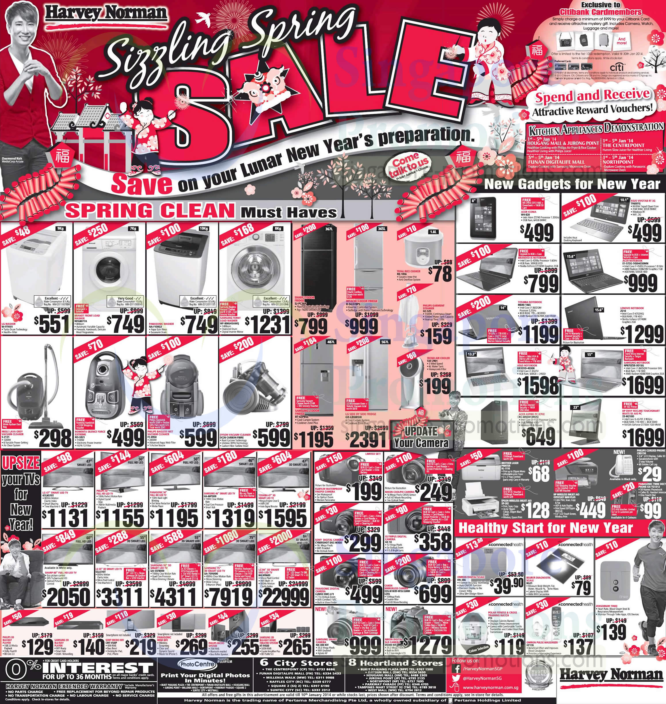 Featured image for Harvey Norman TVs, Audio Visual & Other Electronics Offers 4 - 10 Jan 2014