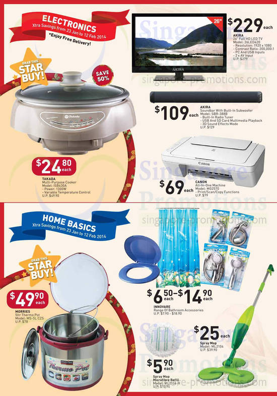 Electronics, Home Basics, TV, Printer, Cooker, Akira, Takada, Canon, Morries