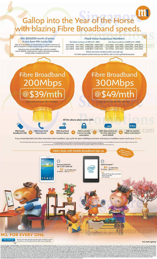 Fibre Broadband 200Mbps 39.00, 49.00, Samsung Galaxy Tab 3 7.0, ASUS Fonepad 7