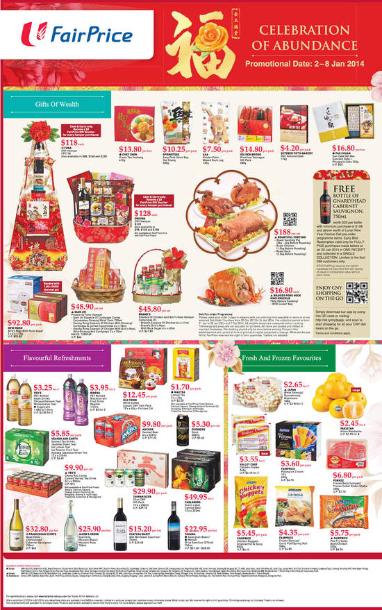 Hampers, Brands Essence of Chicken, Drinks, Groceries, Fresh, Frozen