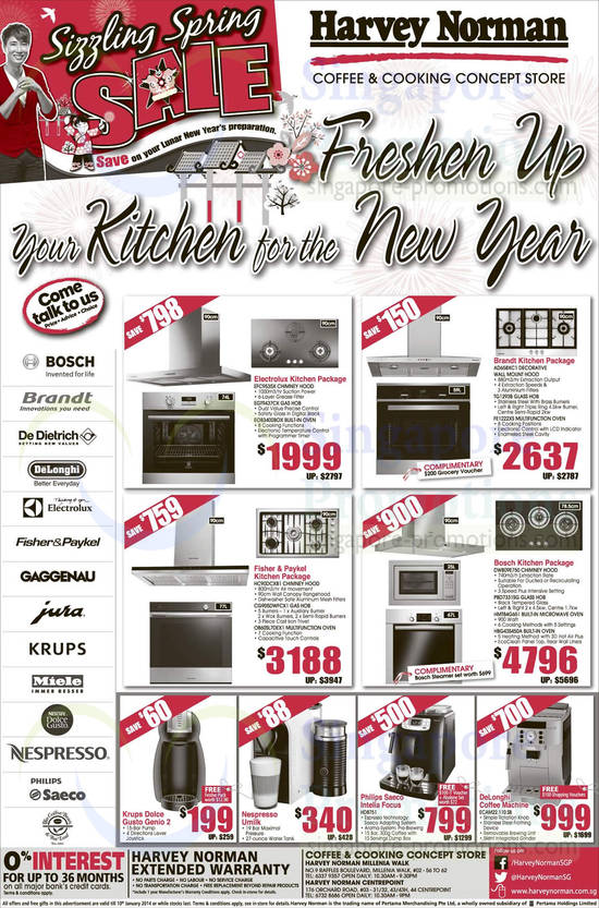 Kitchen Packages, Coffee Machines, Philips, DeLonghi, Lunar New Year