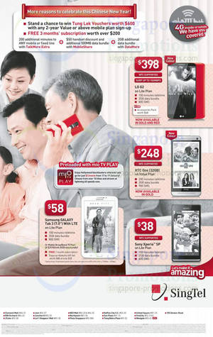 Featured image for (EXPIRED) Singtel Smartphones, Tablets, Home / Mobile Broadband & Mio TV Offers 18 – 24 Jan 2014