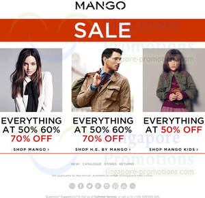 Featured image for (EXPIRED) Mango Up To 70% OFF Storewide SALE 10 Jan 2014