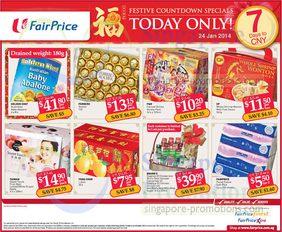 NTUC Fairprice 24 Jan 2014