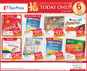 Featured image for (EXPIRED) NTUC Fairprice Abalone & Other CNY One Day Offers 25 Jan 2014