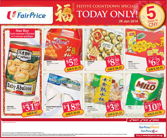 NTUC Fairprice 26 Jan 2014