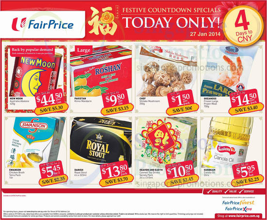 NTUC Fairprice 27 Jan 2014