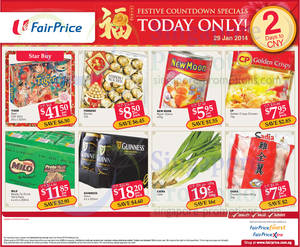 Featured image for (EXPIRED) NTUC Fairprice Razor Clams & Other CNY One Day Offers 29 Jan 2014