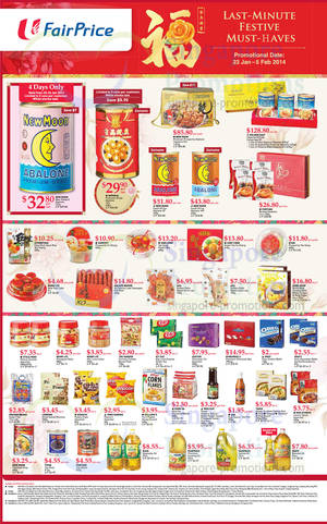 Featured image for NTUC Fairprice Abalones, Yu Sheng & Other CNY Grocery Offers 23 Jan – 5 Feb 2014