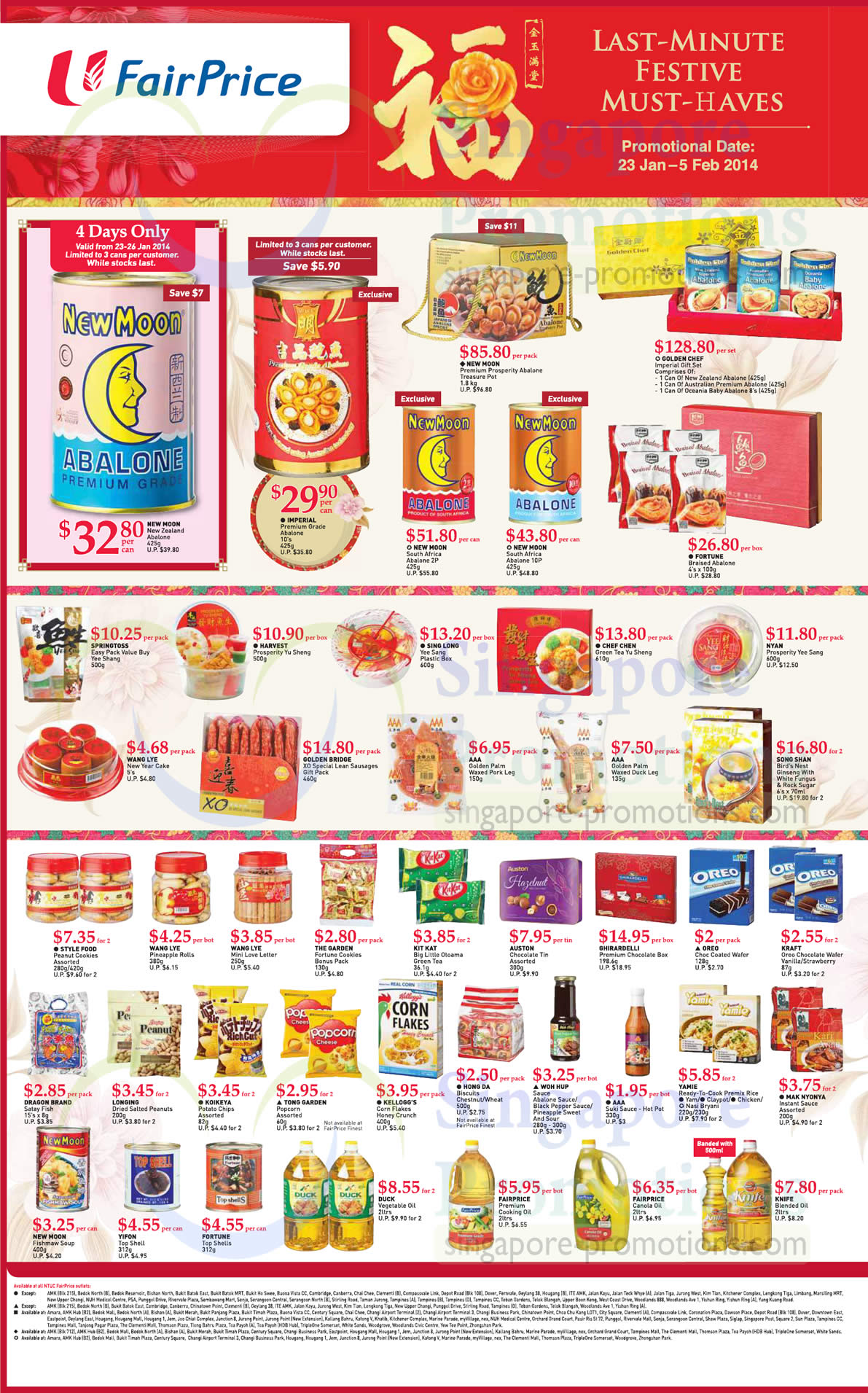 Featured image for NTUC Fairprice Abalones, Yu Sheng & Other CNY Grocery Offers 23 Jan - 5 Feb 2014