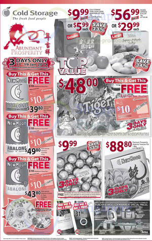 Featured image for (EXPIRED) Cold Storage Abalones, Ferrero Rocher & Other Grocery Offers 17 – 19 Jan 2014
