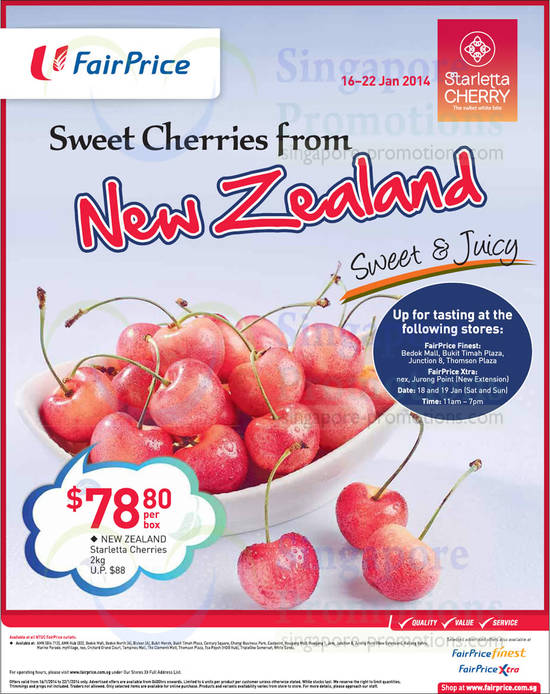 New Zealand Starletta Cherries