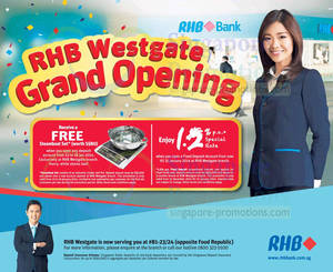 Featured image for RHB 1.2% Fixed Deposit Rate & Free Steamboat Set Promo @ Westgate 12 – 31 Jan 2014