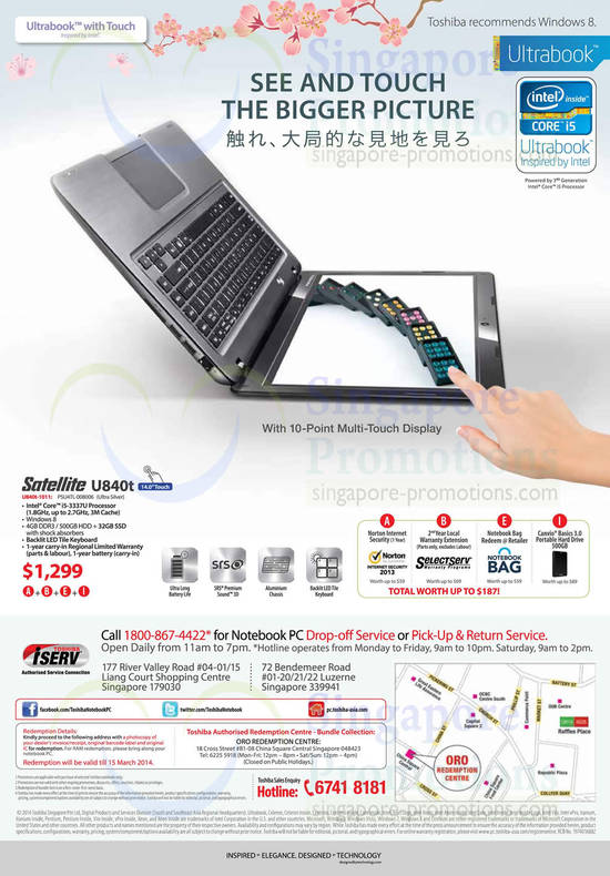 Satellite U840t-1011 Notebook