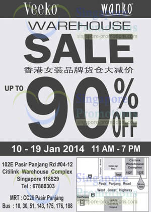 Featured image for (EXPIRED) Veeko, Wanko Warehouse SALE Up To 90% Off 10 – 19 Jan 2014