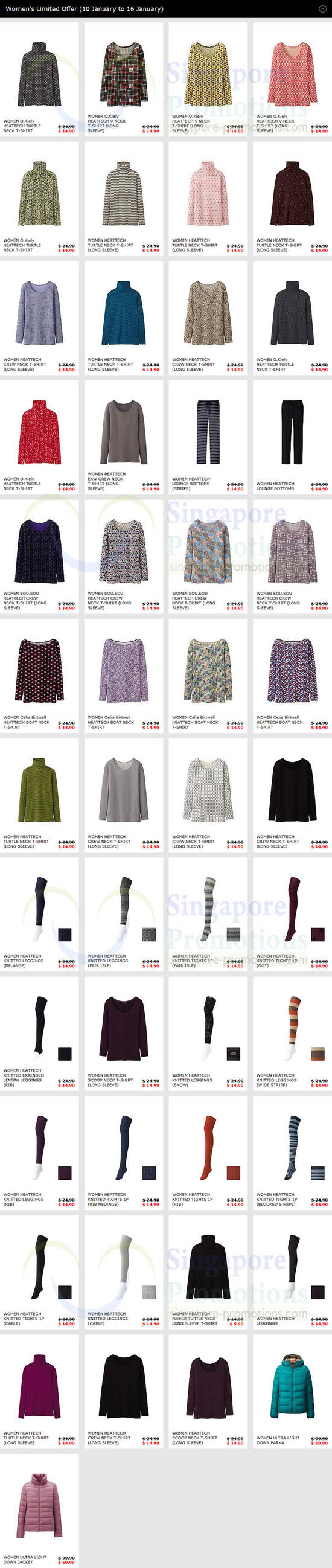 Womens Offers O Kiely, Heattech, Bottoms, T-Shirt, Leggings