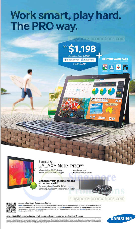 22 Feb Samsung Galaxy Note Pro LTE, Free Book Cover, Keyboard