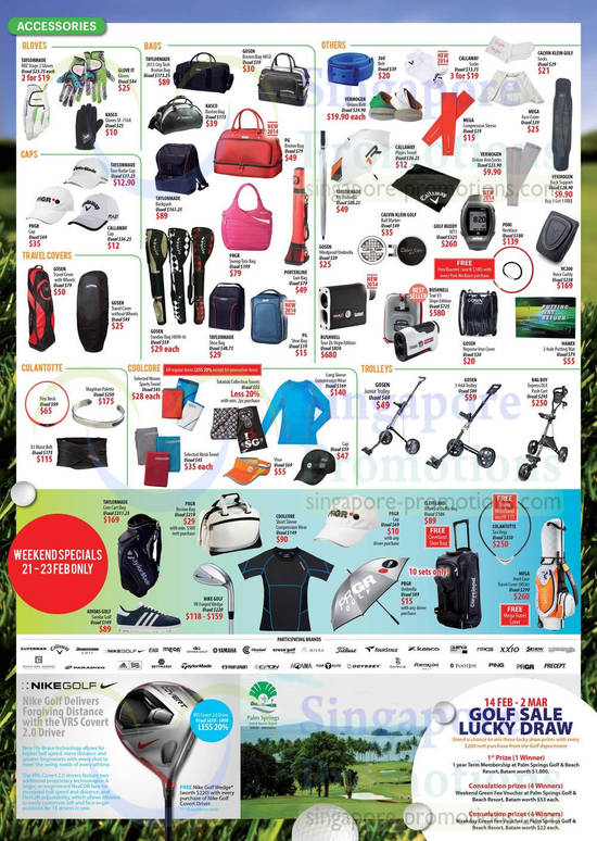 Accessories, Weekend Specials, Trolleys, Lucky Draw