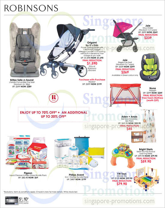 Baby Strollers, Car Seats, Britax, Joie, Nuna, Pigeon, Bright Starts, Philips Avent