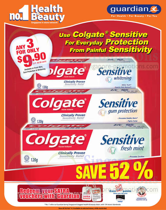 Colgate Sensitive Toothpaste 3 for 9.90