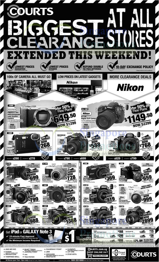 Digital Cameras DSLR Nikon, Fujifilm, Canon, Samsung, Olympus, Sony