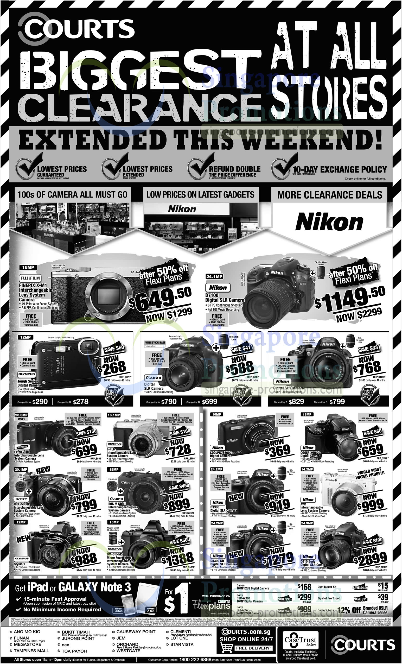 clearance digital cameras