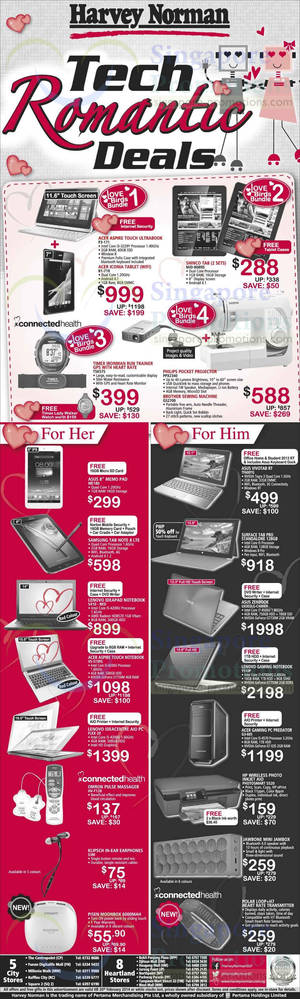 Featured image for (EXPIRED) Harvey Norman Valentine’s Day Electronics Offers 14 – 20 Feb 2014