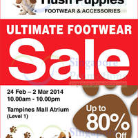 Featured image for (EXPIRED) Hush Puppies SALE @ Tampines Mall 24 Feb – 2 Mar 2014