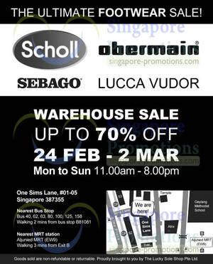 Featured image for (EXPIRED) Lucky Sole Shop Footwear Warehouse SALE Up To 70% OFF 24 Feb – 2 Mar 2014