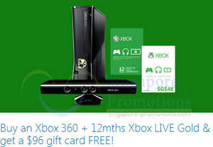 Featured image for (EXPIRED) Microsoft Xbox 360 Console & Games FREE $96 Gift Card 4 Day Promo 27 Feb – 2 Mar 2014