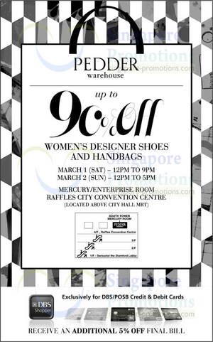 Featured image for (EXPIRED) Pedder Warehouse SALE @ Raffles City Convention Centre 1 – 2 Mar 2014