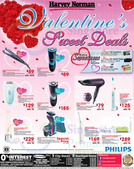 Philips Valentines Day Deals Shavers, Toothbrushes, Straightener, Hairdryer, Airfloss