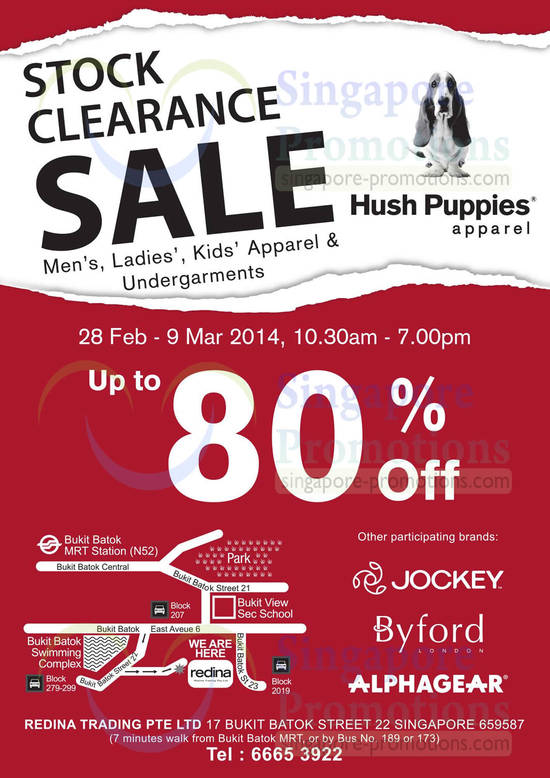 Stock Clearance Sale Details