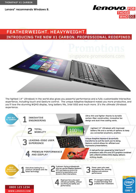 ThinkPad X1 Carbon Features