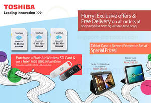 Featured image for Toshiba FlashAir Wireless SD Cards Promo Offers 18 Feb – 2 Mar 2014