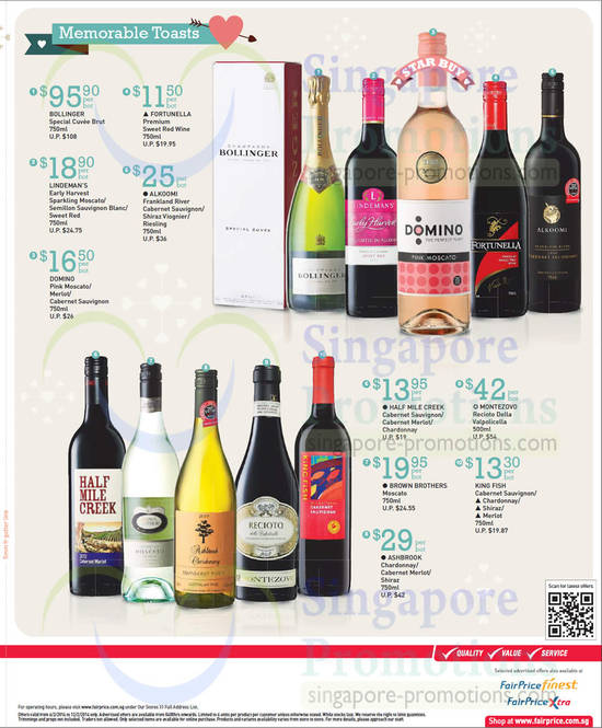 Wines, Bollinger, Fortunella, Lindemans, Alkoomi, King Fish, Brown Brothers, Ashbrook