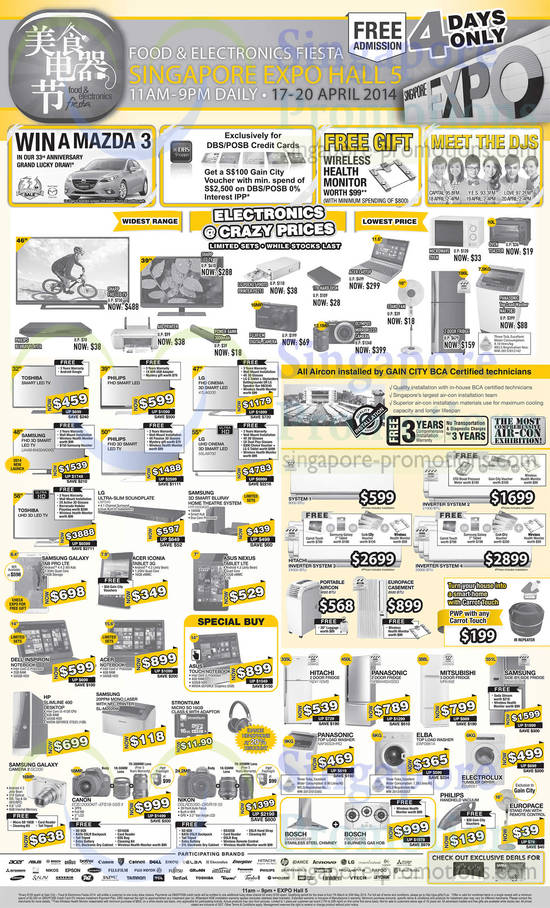 17 Apr TVs, Washers, Fridges, Notebooks, Air Conditioners, Digital Cameras, Kitchen Appliances, Home Theatre Systems