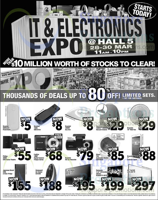 28 Mar Up To 80 Percent Off Deals, Vacuum Cleaner, Fridge, TV, Notebook, Digital Camera