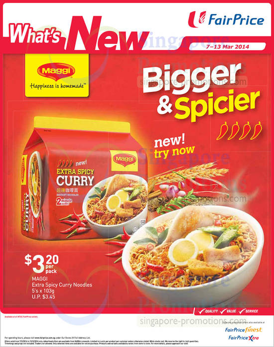 7 Mar Maggi Extra Spicy Curry Instant Noodles