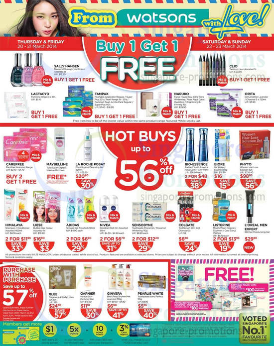 Buy 1 Get 1 Free, Hot Buys Up to 56 Percent Off