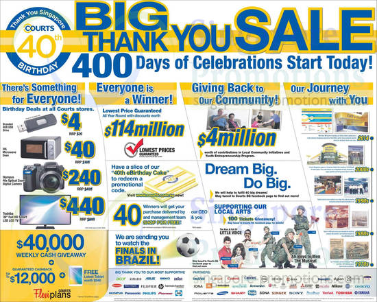 Courts Megastore 400 Days of Celebrations Event Details