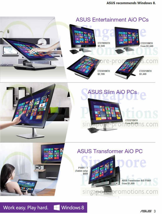 Entertainment, Slim, Transformer AIO Desktop PCs