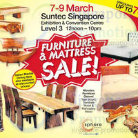 Featured image for (EXPIRED) Furniture & Mattress SALE @ Suntec Convention Centre 7 – 9 Mar 2014