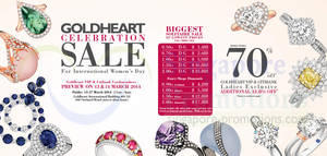 Featured image for (EXPIRED) Goldheart Up To 70% OFF Women’s Day Celebration SALE 15 – 17 Mar 2014